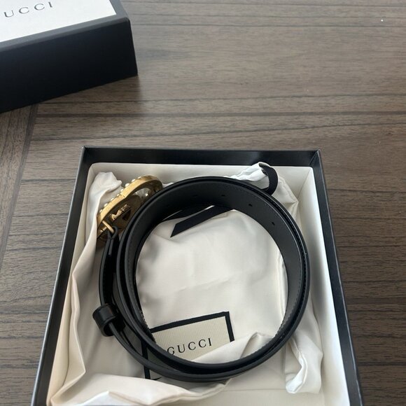 Gucci Women's Leather Belt 95cm Gold - Picture 4 of 5